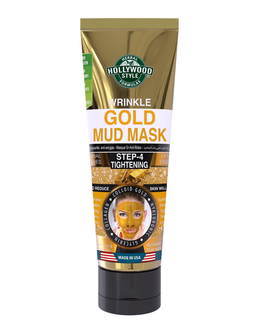 Wrinkle Gold Mud Mask Hollywood Style