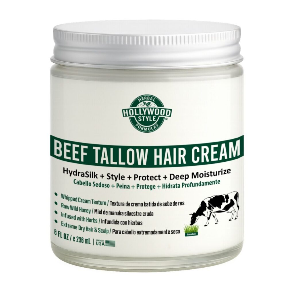 LB 51165 F Beef Tallow Hair Cream Label 3d.jpg